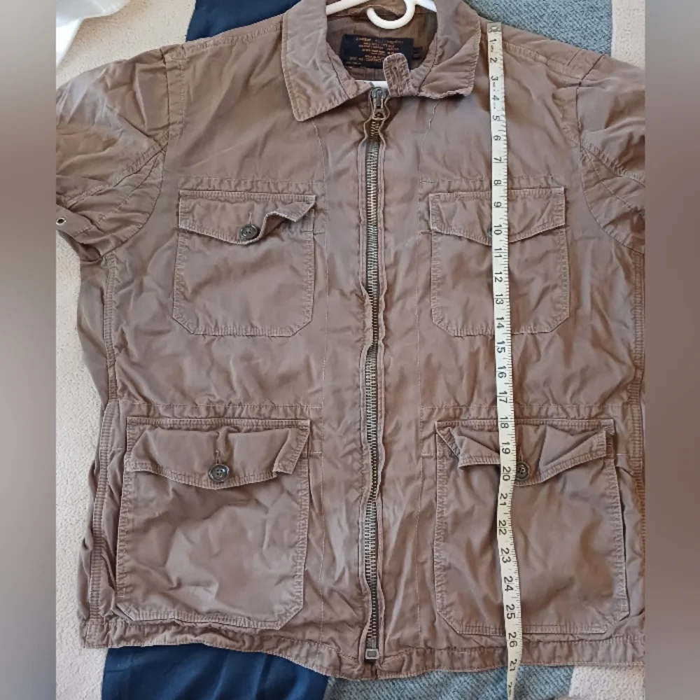 J. Crew A22 Military Jacket. Size Large Tall (Beige/Light Brown)